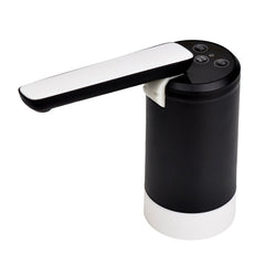 Huitich portable electric water dispenser pump in black and white with push-button control