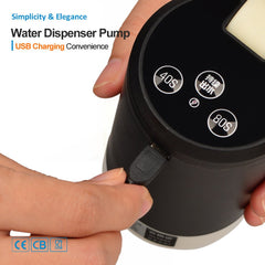 Huitich portable electric water dispenser pump with USB charging and easy touch controls