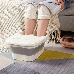 Portable Foot Bath with Massage Rollers Foldable Spa - Mumzar