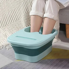 Portable Foot Bath with Massage Rollers Foldable Spa - Mumzar