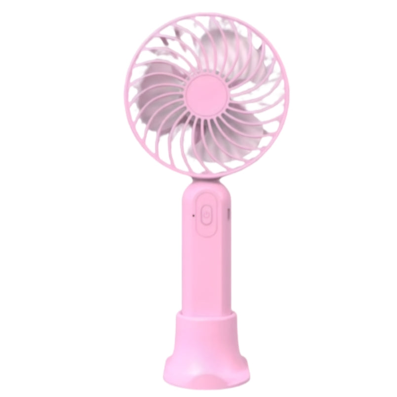 Huitich portable handheld fan pink with compact design and USB rechargeable battery