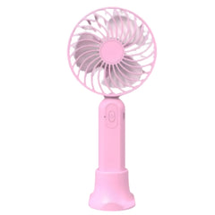Huitich portable handheld fan pink with compact design and USB rechargeable battery
