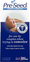 Fertility lubricant tube package with baby image and circular doctor seal