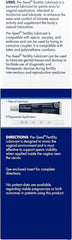 PRE SEED fertility friendly lubricant product label showing uses directions and tube with disposable applicators