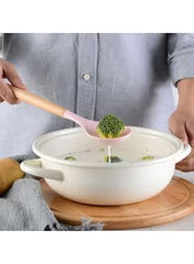 Huitich 19-piece premium cooking set UAE with utensils and knife in use with pot and broccoli
