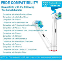 Electric toothbrush handle with replacement head, blue and green bristle tufts