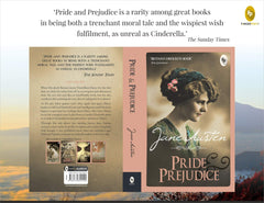 Classic literature box set featuring Jane Austen's Pride and Prejudice with vintage cover design by Mumzar