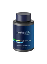 ProHealth Longevity NMN Pro 1000 supplement bottle with dark blue label and cap