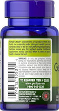 Odorless garlic extract softgel bottle back label with directions and warning text