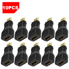 10-pack mini HDMI to HDMI adapter for connecting devices with ease and convenience