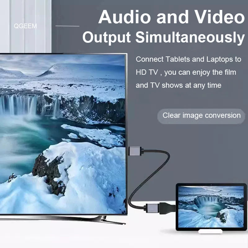 Mumzar mini HDMI to HDMI adapter for connecting tablets and laptops to HDTV for clear video output