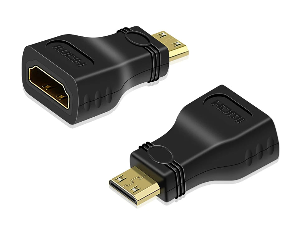 Mumzar mini HDMI to HDMI adapter with gold-plated connectors for high-quality video transmission