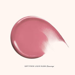 Rare Beauty Soft Pinch Liquid Blush swatch in a soft pink shade showing smooth, blendable texture