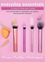 Real Techniques everyday essentials brush set with five tools and makeup sponge
