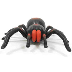 Huitich realistic walking tarantula for kids toy in black and red with detailed legs and body