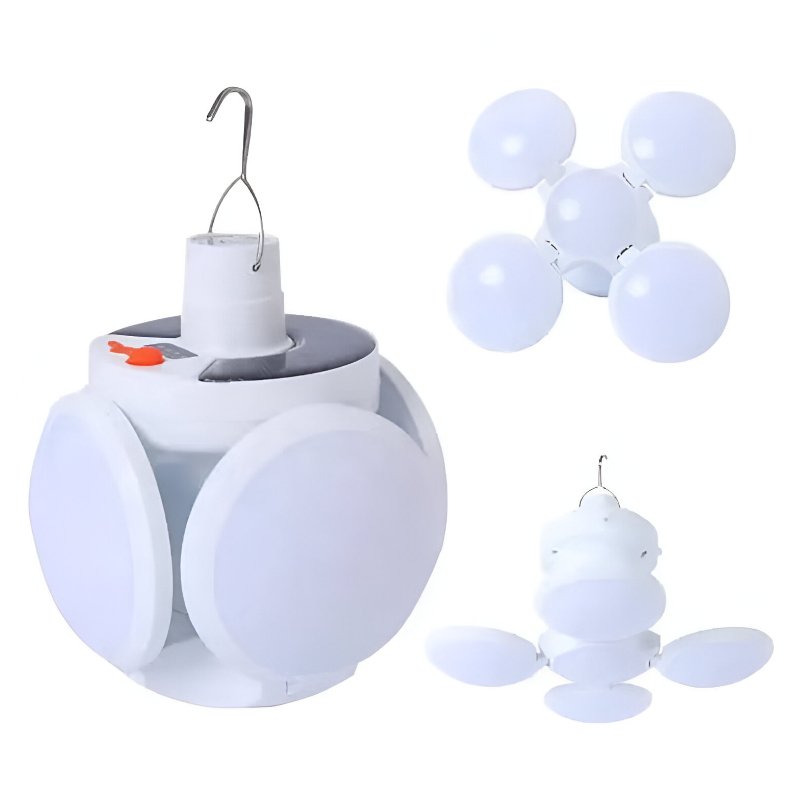 Rechargeable Hanging Night Light: Solar Dusk To Dawn Sensor Bulb Lamp - Mumzar.com