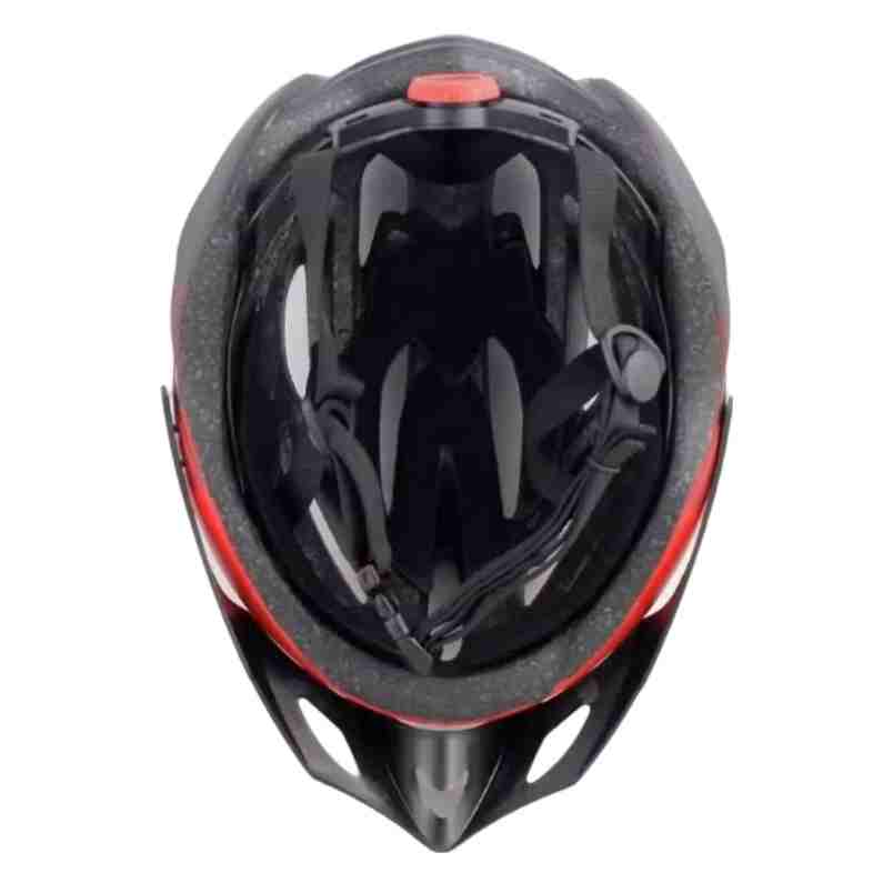 Huitich protective helmet for skating in black and red with adjustable straps and ventilation
