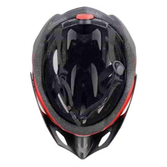 Huitich protective helmet for skating in black and red with adjustable straps and ventilation