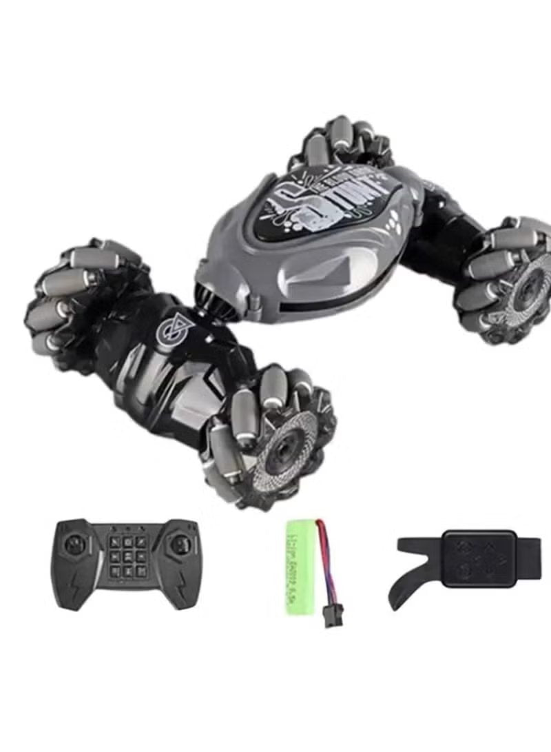 Remote & Hand-Controlled Stunt Car in Grey with the Transformation Experience - Mumzar.com