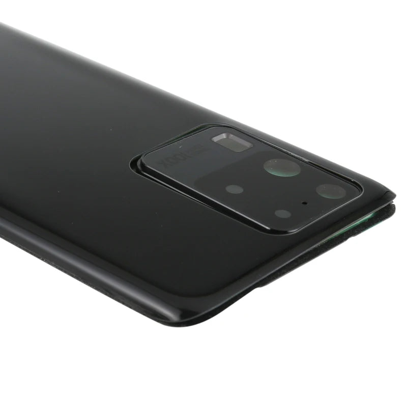Mumzar black glossy Samsung Galaxy S20 Ultra battery back cover replacement with camera cutout