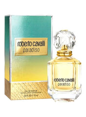 Roberto Cavalli Paradiso EDP 75ml with elegant bottle design and beautiful packaging for a luxurious fragrance experience