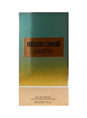 Roberto Cavalli Paradiso EDP 75ml packaging with gradient colors and elegant logo design