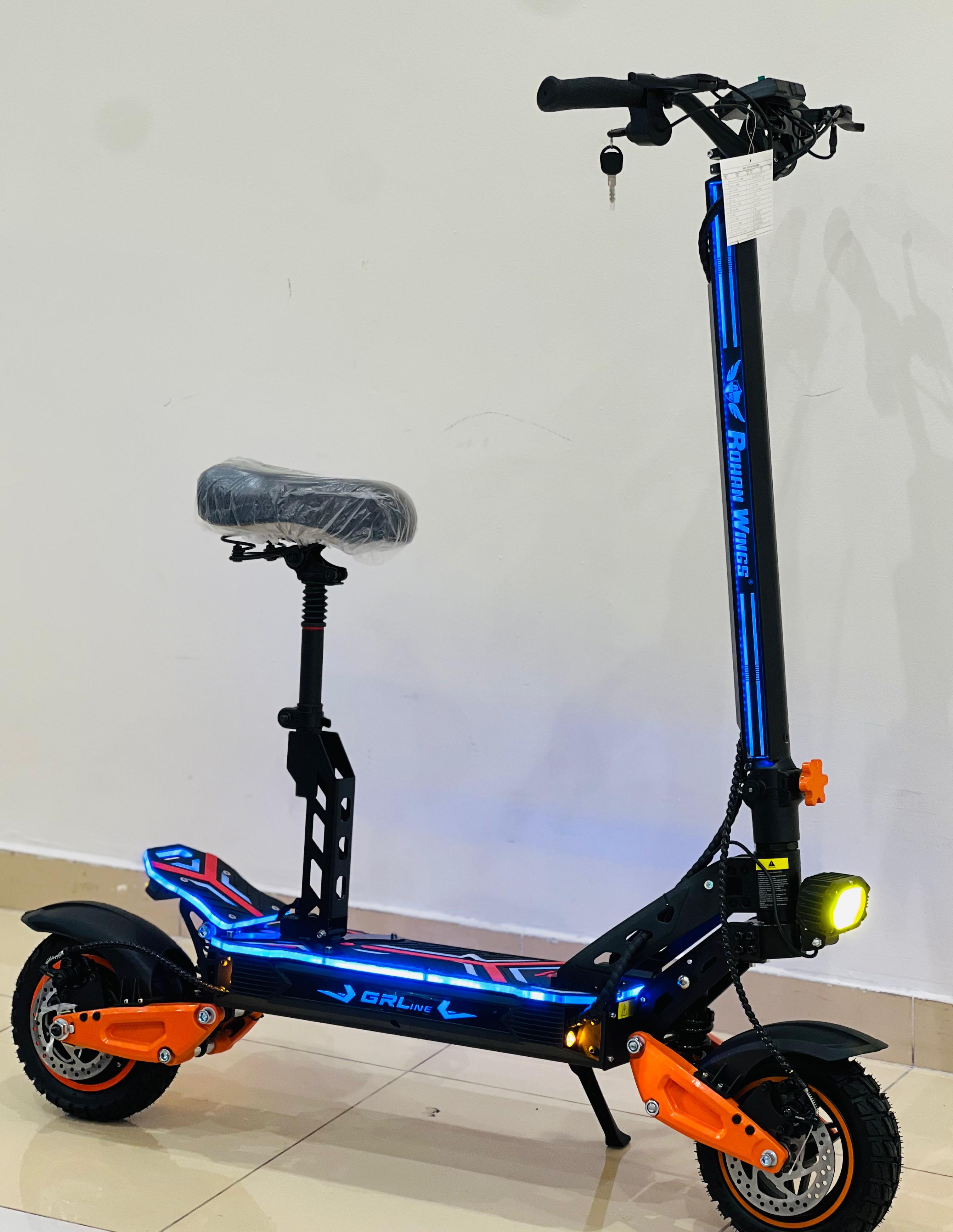 Rohan Wings GR-Line G5 electric bike with sleek design, LED lights, and adjustable seat
