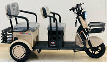 Electric scooter with RohaN Wings logo on side panel, front light, and cargo basket