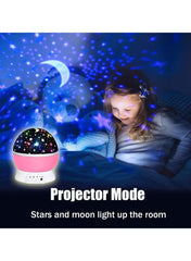 Romantic Night Light Moon Star Projector: Create Magical Ambiance with 9 Dream Color Combinations - Mumzar.com
