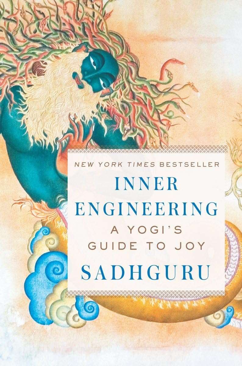 Inner Engineering by Sadhguru book cover, a New York Times bestseller on best books on spiritual growth