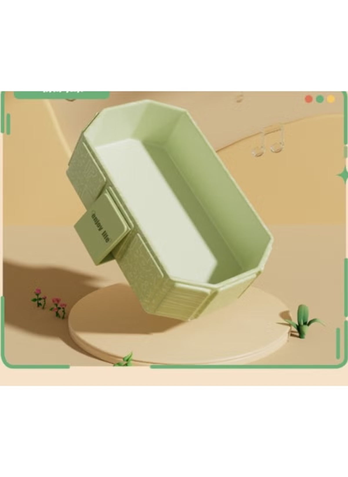 Huitich safe baby bathtub for 0-5 years with a lightweight and ergonomic design in light green