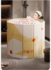 Huitich safe baby bathtub for 0-5 years with foldable panels and modern design in a bathroom