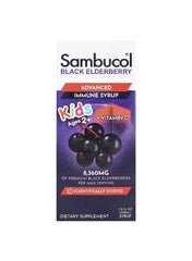 Sambucol Kids Black Elderberry Advanced Immune Syrup – Ages 2+, 7.8 fl oz (230 ml) - Mumzar