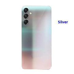 Mumzar Samsung Galaxy A24 back cover replacement silver gradient with triple camera cutouts and flash