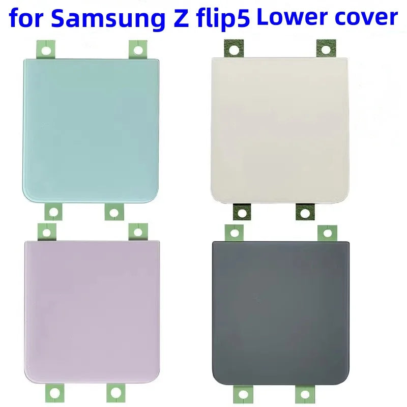 Samsung Galaxy Z Flip5 back cover replacement set of four lower covers in mint white lavender and charcoal