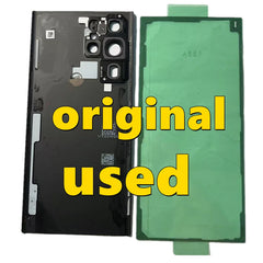 Mumzar used Samsung S22 Ultra back glass cover black replacement part with camera cutouts and adhesive backing