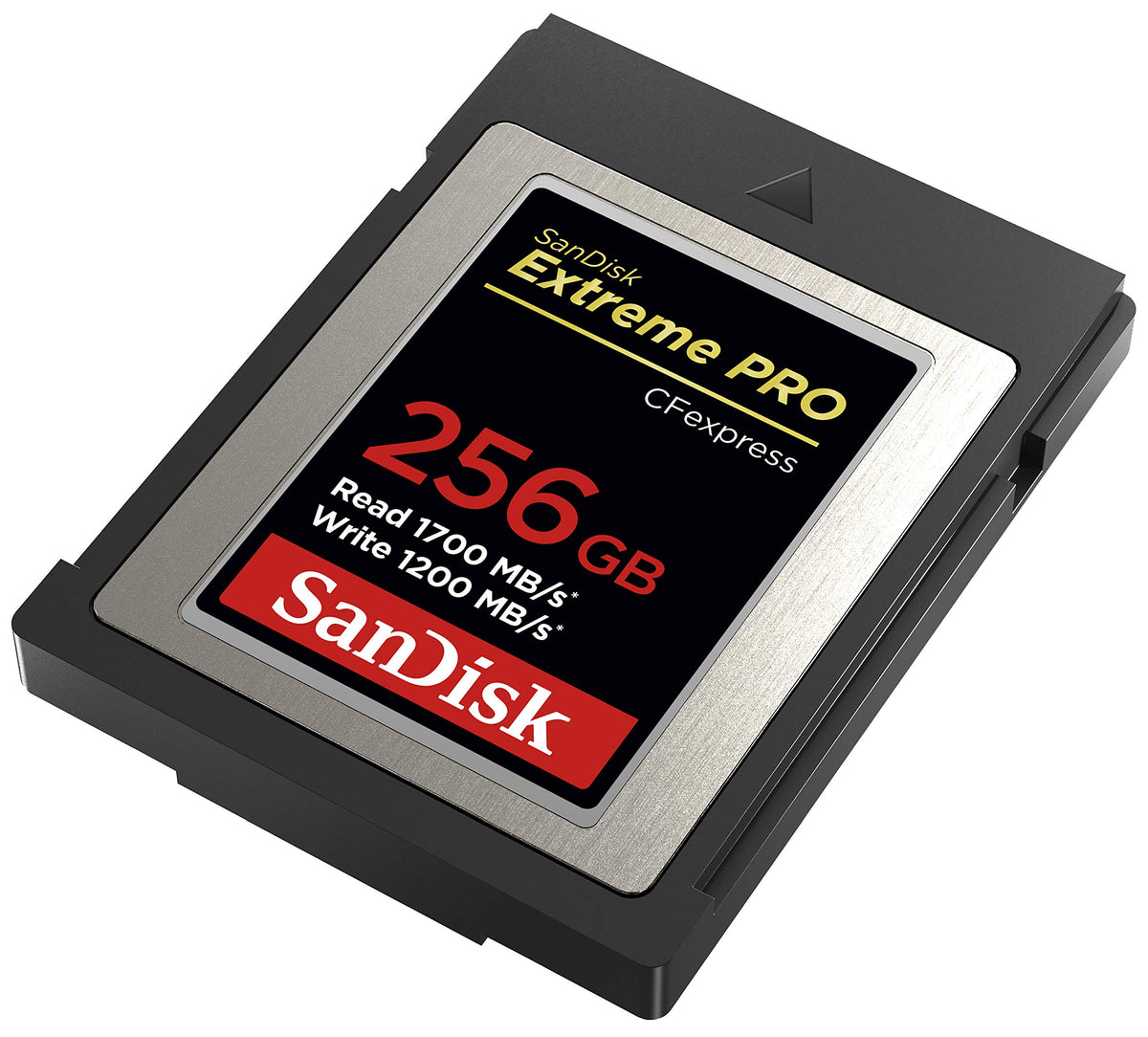 Sandisk 256GB CFexpress Type B card with Extreme PRO label and high-speed read and write performance