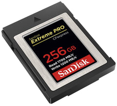 SanDisk 256GB CFexpress Type B card with Extreme PRO speed for high-performance storage