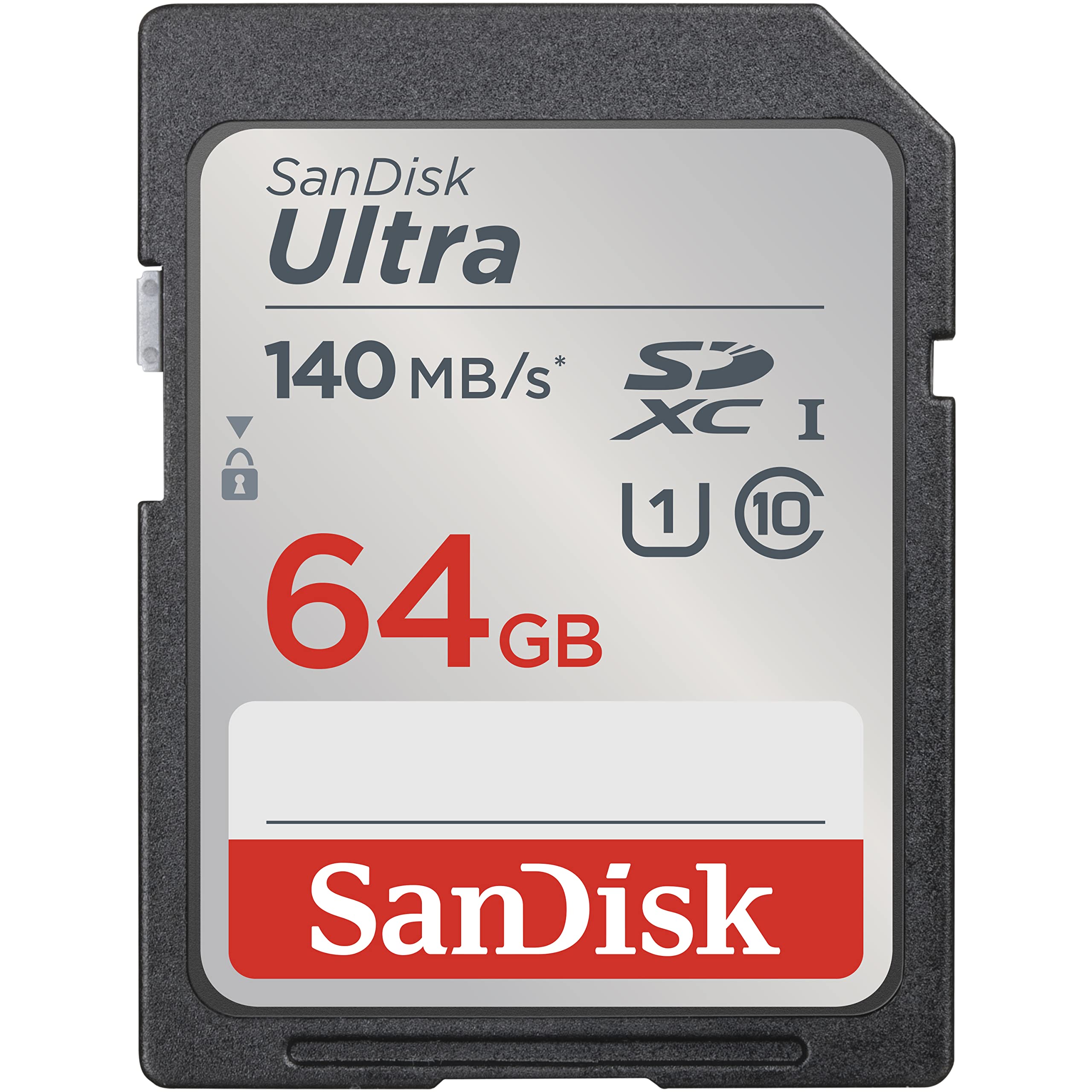 SanDisk Ultra SDXC 64GB 140MBs for cameras memory card with high-speed performance