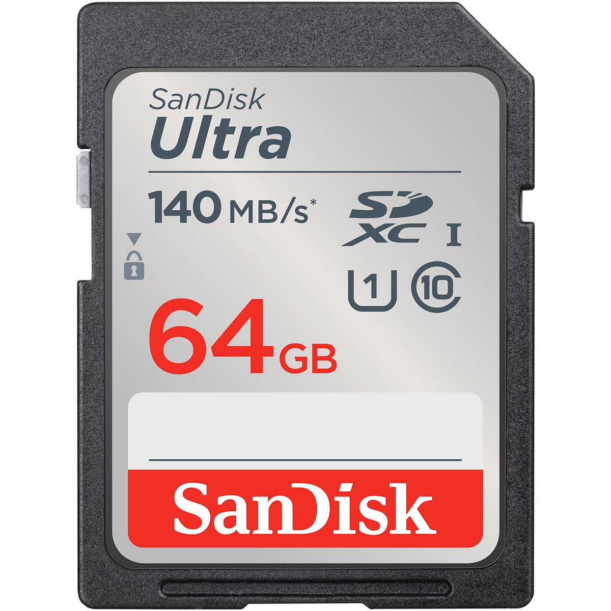 SanDisk Ultra SDXC 64GB 140MBs for cameras memory card with high-speed performance