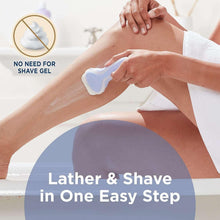 Schick Intuition razor shaving with no shave gel shown on armpit area