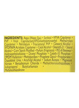 Got2b Glued hair glue tube ingredient panel on yellow back label