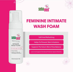 Sebamed intimate wash foam UAE pump bottle for feminine intimate wash foam sensitive skin soft and refreshing