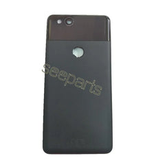 Mumzar black rear housing with glass top camera hole and fingerprint cutout Google Pixel 2 XL battery cover replacement