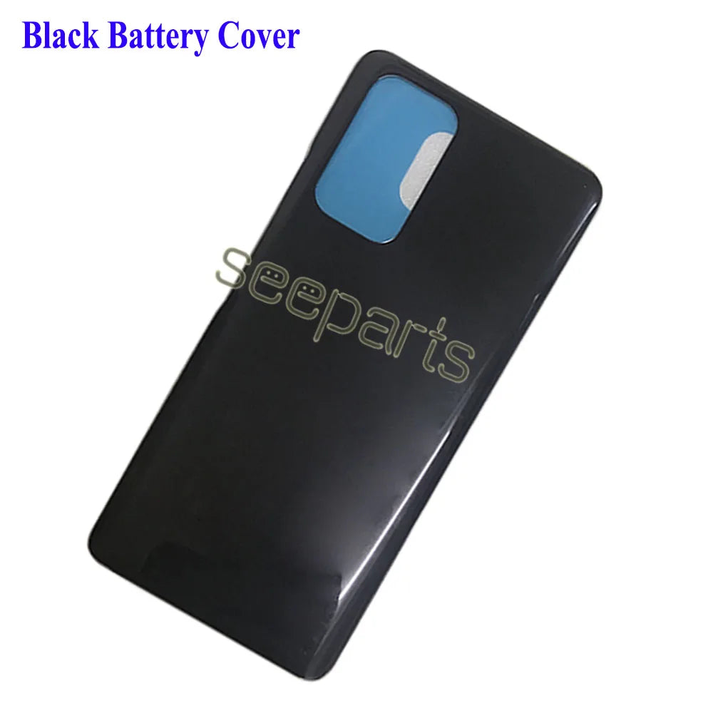 Mumzar glossy black Redmi Note 10 Pro battery cover replacement with camera cutout and adhesive
