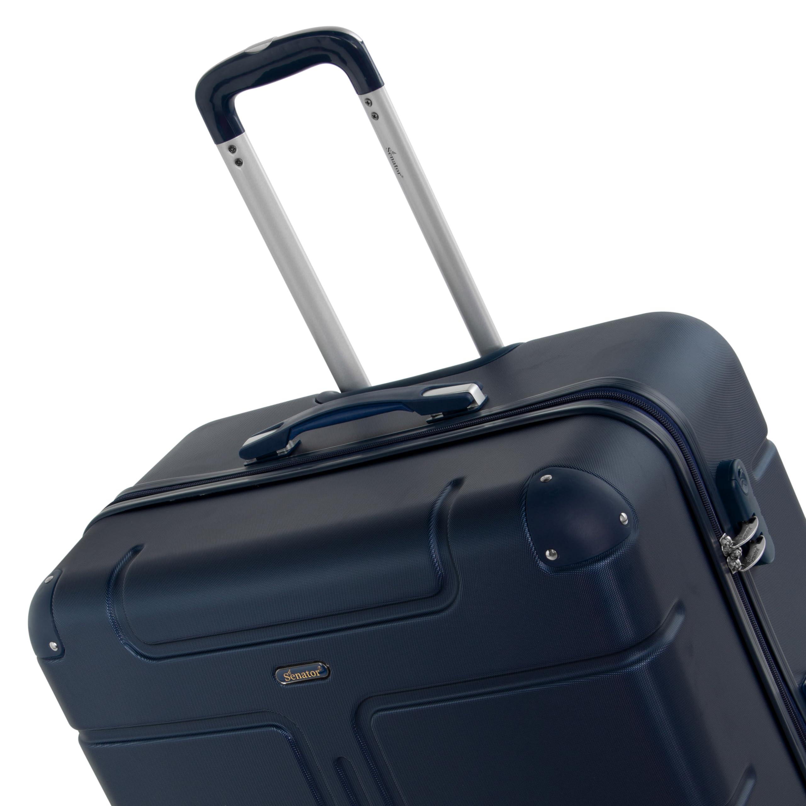 Visit the Senator Store lightweight hard shell luggage 32 inch in dark blue with telescopic handle