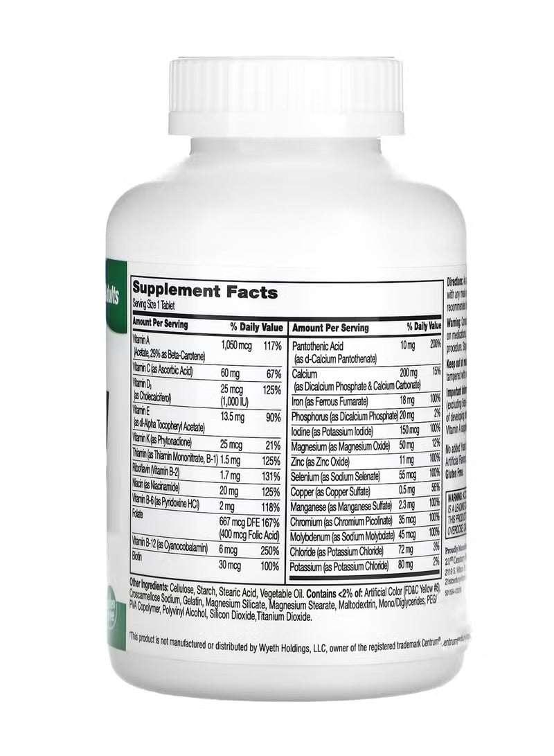 Sentry Adults Multivitamin & Multimineral Supplement – 300 Tablets - Mumzar