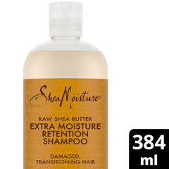 Shea Moisture Raw Shea Butter Extra Moisture Retention Shampoo bottle natural sulfate free shampoo