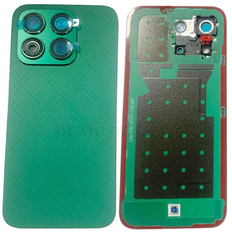 Honor X8B battery cover replacement green rear housing with camera lens module and adhesive backing