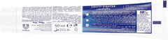 Signal 50 ml cavity fighter toothpaste tube back label with ingredients and directions fluoride toothpaste for strong teeth
